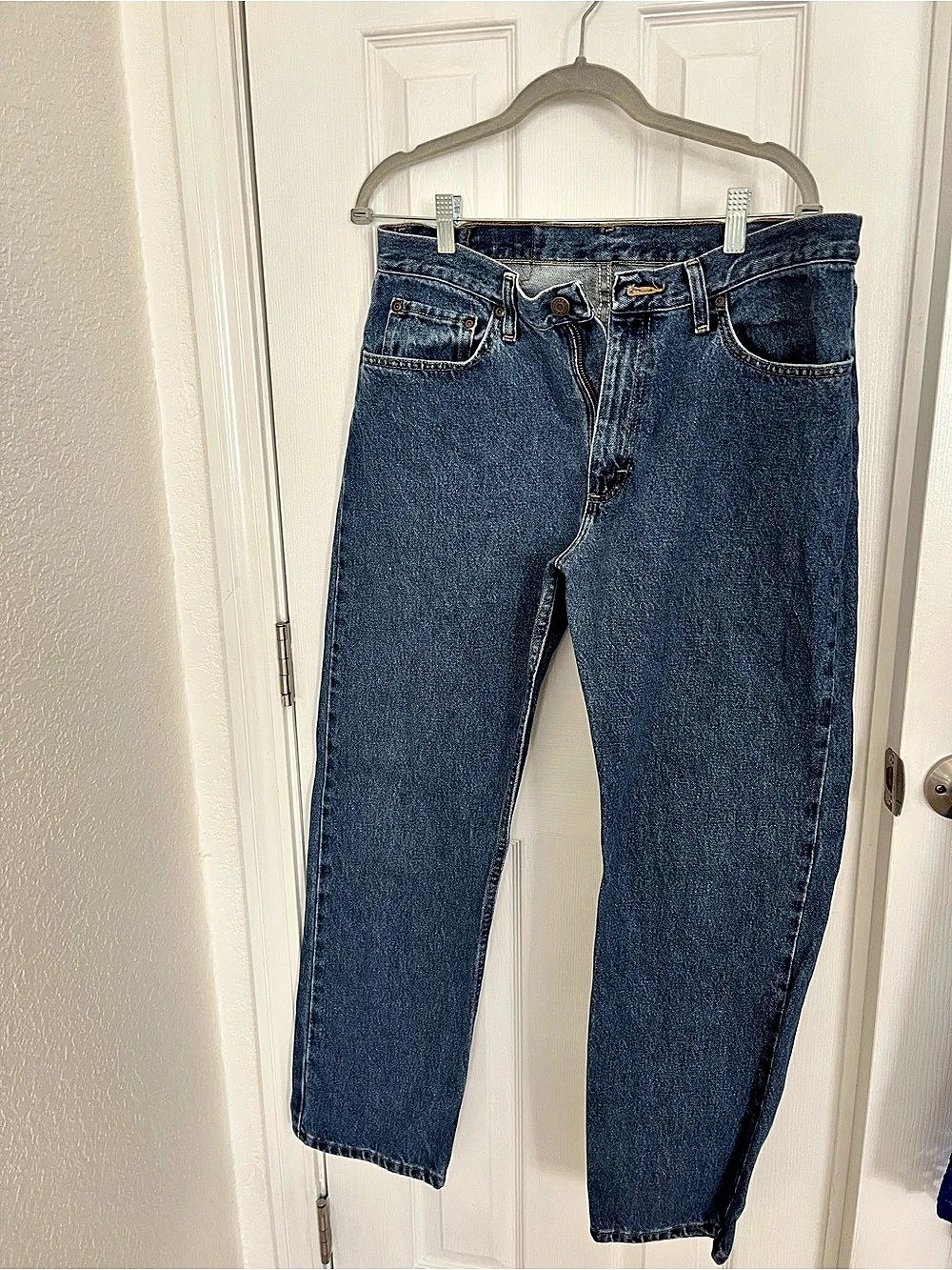 Wrangler Premium Quality Comfort Guaranteed Straight Leg Cotton Jeans Waist 33